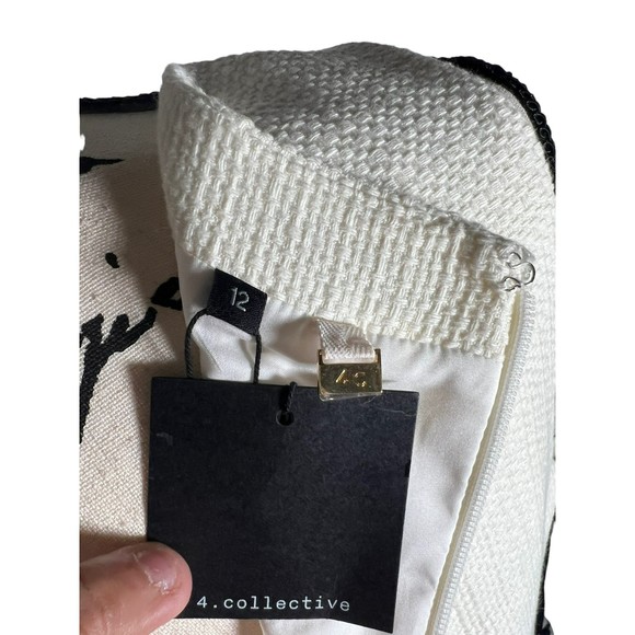 Limited Edition 4. Collective Black and white Asymmetrical Pattern Knit Dress - Picture 8 of 8